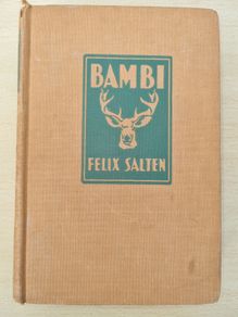 Bambi 1929 Hardcover Antique Book by Felix Salten 1st English Edition