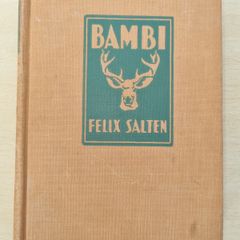 Bambi 1929 Hardcover Antique Book by Felix Salten 1st English Edition