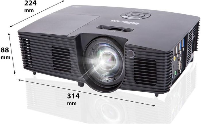 Infocus In116v Wxga 3500 Ansi Lumens Hdmi 1080p Hd 3d Dlp Projector (lamp Hour: 3176)