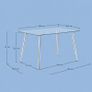 Modern Glass Table with Chrome Steel Frame Image 3