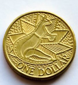 Australia "Aboriginal Kangaroo art" Dollar UNC 1988 First Fleet Bicentenary Dollar