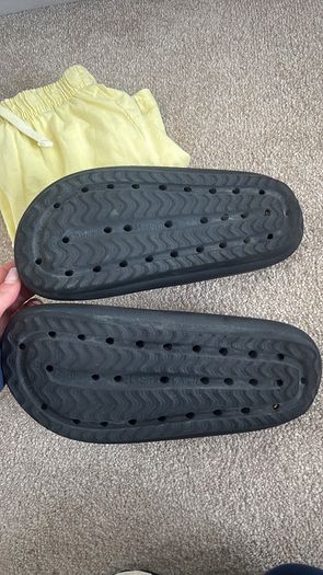 Yellow Zara shorts with free sliders