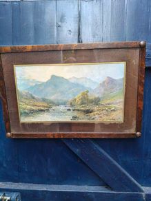 Vintage Framed Landscape Print