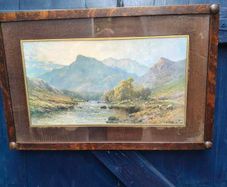 Vintage Framed Landscape Print