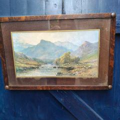 Vintage Framed Landscape Print