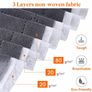 Large Capacity Clothes Storage Bag Organizer with Reinforced Handle Thick Fabric for Comforters, Blankets, Bedding, Foldable with Sturdy Zipper, Clear Window, 3 Pack (MULTIPLE COLOURS AVAILABLE) Image 4