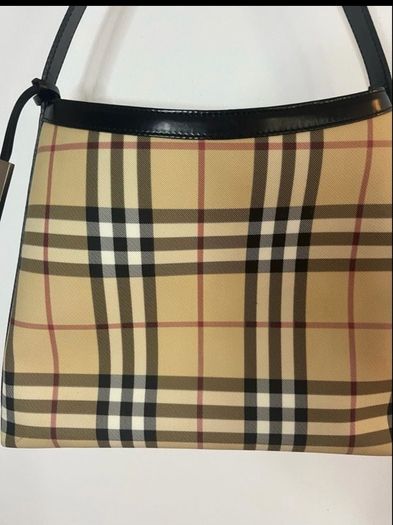 Authentic Burberry London Nova Check Shoulder Bag Vintage