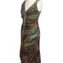 Per Una Ladies Green Multi Vibrant Print Sleeveless Midi Dress Uk 12 L includes post Image 5