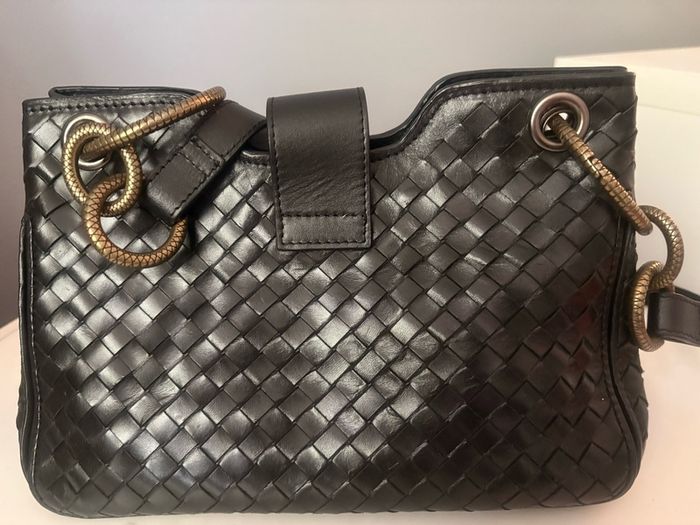 Beautiful woven leather crossbody bag