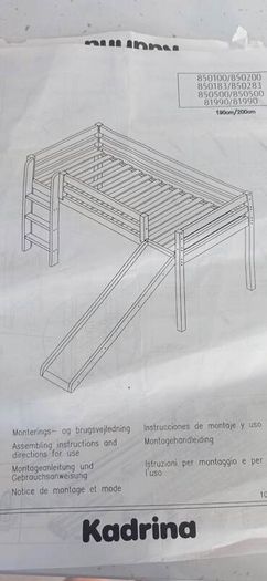 Mid sleeper frame with slide