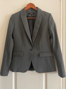 Navy Tailoring charcoal grey blazer, size 10