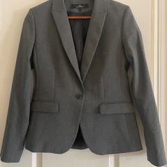 Navy Tailoring charcoal grey blazer, size 10