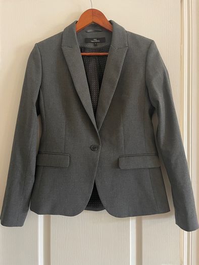 Navy Tailoring charcoal grey blazer, size 10
