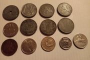Mixed World Coin Job Lot - Soviet Union, Lithuania, Belgium &amp; More (13 Pcs)
