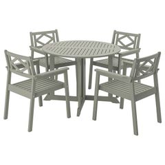 IKEA BONDHOLMEN Outdoor Table and 4 Chairs