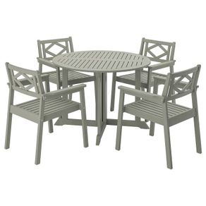 IKEA BONDHOLMEN Outdoor Table and 4 Chairs