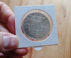 1937 Czechoslovakia Silver 20 Korun Coin