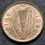 Beautiful Ireland 1946 Farthing 1/4 d coin Image 6