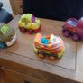 B.toys, 4 pull back soft safe rubber bright colour cars for toddlers. I can post Image 2