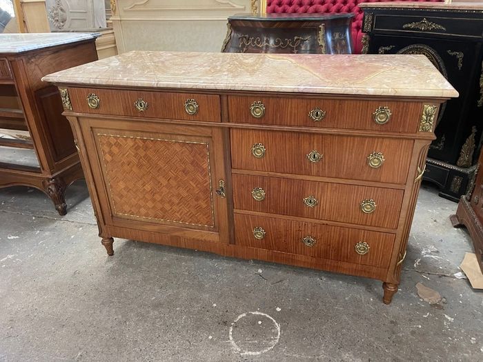 Old French marble topped washstand which could be used as as a sink unit.