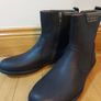 GANT RRP 190 Eur Size 9.5 UK Haynes Black Texas Leather Zip Up Ankle Boots real leather rubber sole new Image 5