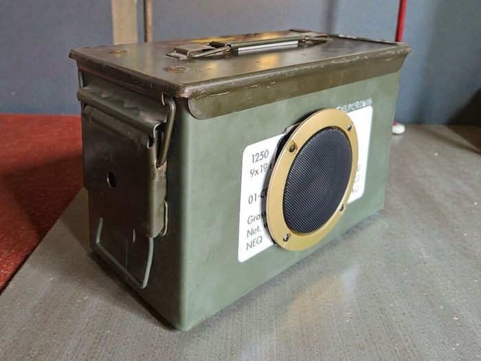 Vintage Military Ammo Box Bluetooth Speaker