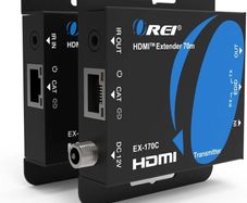 4K HDMI over Ethernet Extender Over CAT5/CAT6/CAT7, with IR Upto 164 Feet - Loop Out - 4K @ 30Hz 1080P Full HD Signal Distribution (EX-170C)