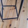 Vintage Bar Stool. Counter Stool with Footrest, Industrial Style Bar Stool. Image 8