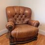 Vintage Leather Couch Set Image 3