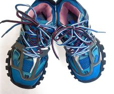 Balenciaga Track Shoes (Blue/Pink/Grey) Size 39