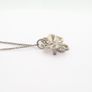 Vintage 925 Sterling Silver Filigree Butterfly Necklace Image 6