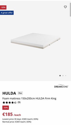 Kingsize Bed and Mattress