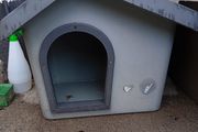 small dog kennel.