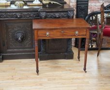 Victorian Mahogany Side Table with Drawer
