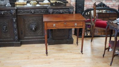 Victorian Mahogany Side Table with Drawer