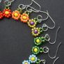 Little Daisy Beaded Earrings in Ten Colours Image 5