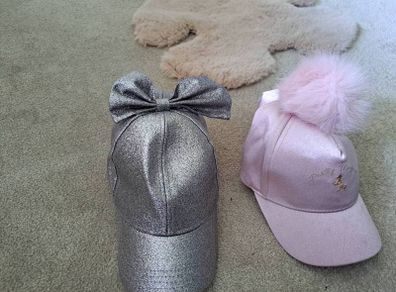 Girls River island baseball caps