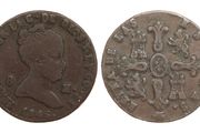 Spain 8 Maravedis 1846 Queen Isabella II