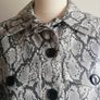 Monki Faux Leather Snake Print Crop Ladies Jacket Grey New With Tags CAN POST Image 2