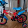 Spiderman 12 Inch Kids Bike with Stabilisers Image 3