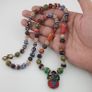 Antique Venetian Style MultiColor Mix Glass Beads Necklace Image 7