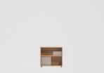 Open Bookcase Desk High (725mm) -  2 Levels