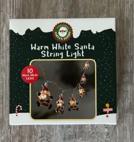Christmas Santas Savers 10 LED Warm White Santa String Light