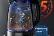 Electric Kettle Variable Temperature 2.0L Glass for Tea Coffee Keep Warm Function Boil-Dry Protection