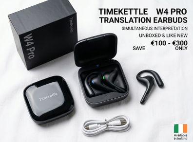 Brand New Timekettle W4 Pro AI Earbuds Box Opened Once