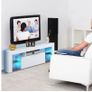 BRAND NEW Modern TV Cabinet Unit Entertainment Stand with LED Strip Remote Control Home Decor TV Table Stand Image 4
