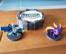 Skylander birthday cake decor.