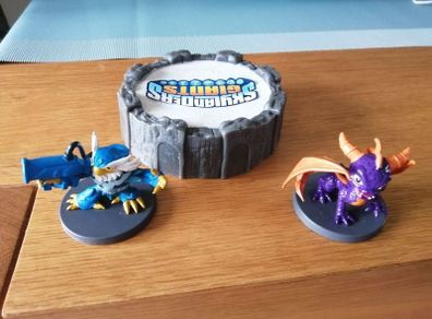 Skylander birthday cake decor.