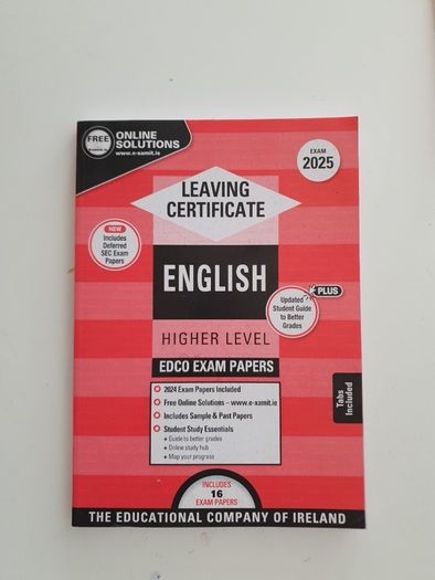 English higher level exam papers 2025 Edco