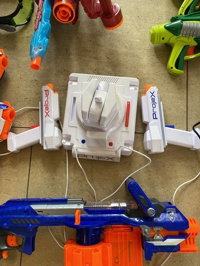 nerf guns and laser x